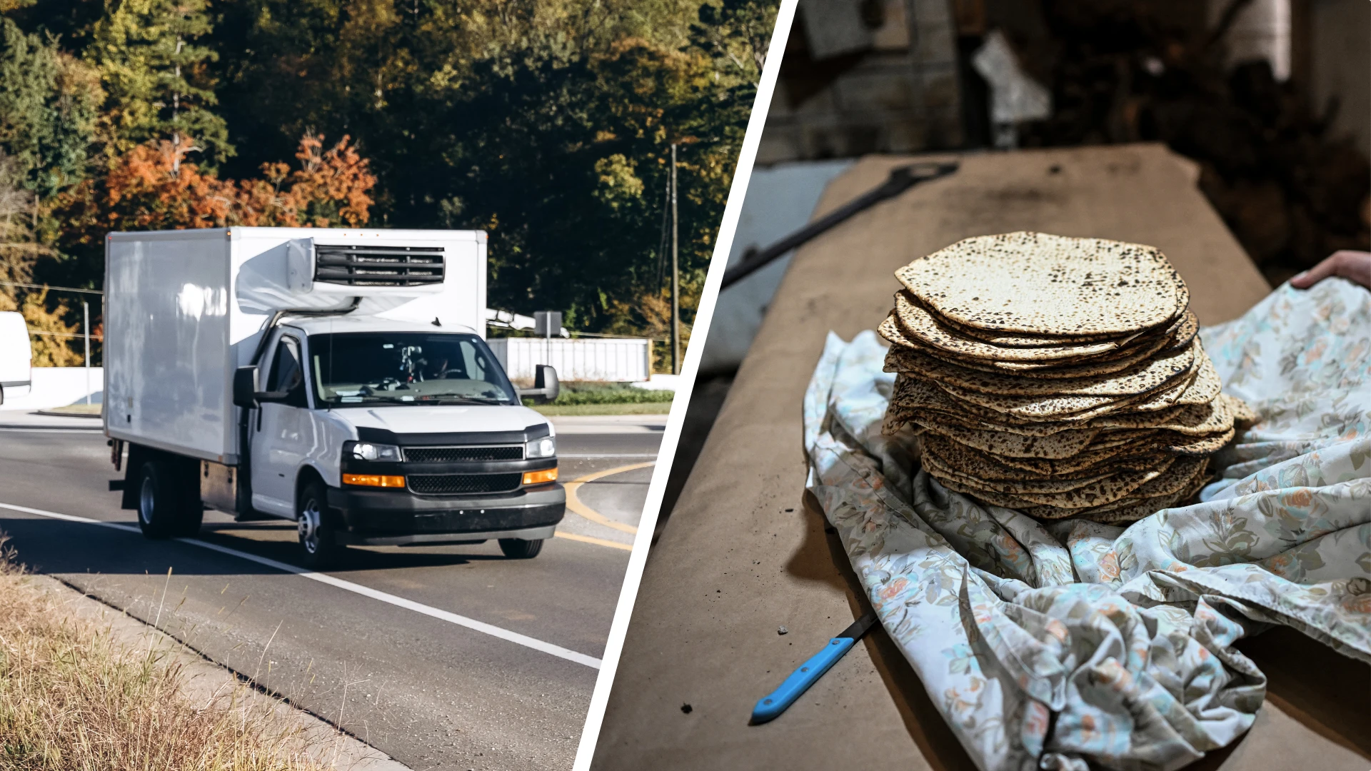 passover transport, passover cargo, pesach delivery, passover delivery, small truckload, reefer van, refrigerated box truck, passover logistics, pesach logistics