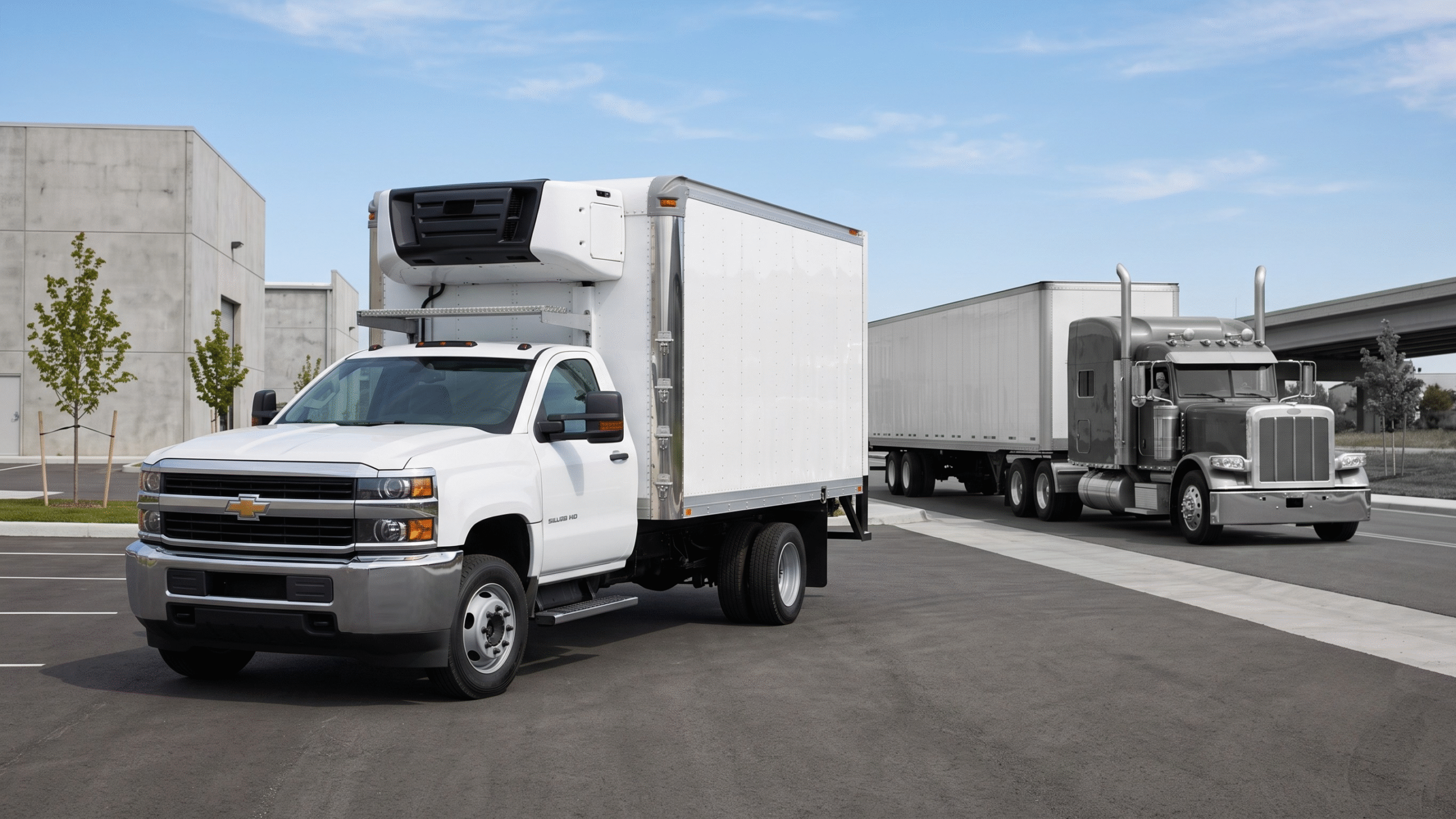 refrigerated box truck, box truck, reefer truck, reefer van, foodservice delivery, foodservice vehicle, food delivery truck, small truckload, small truck load, refrigerated freight, refrigerated transport