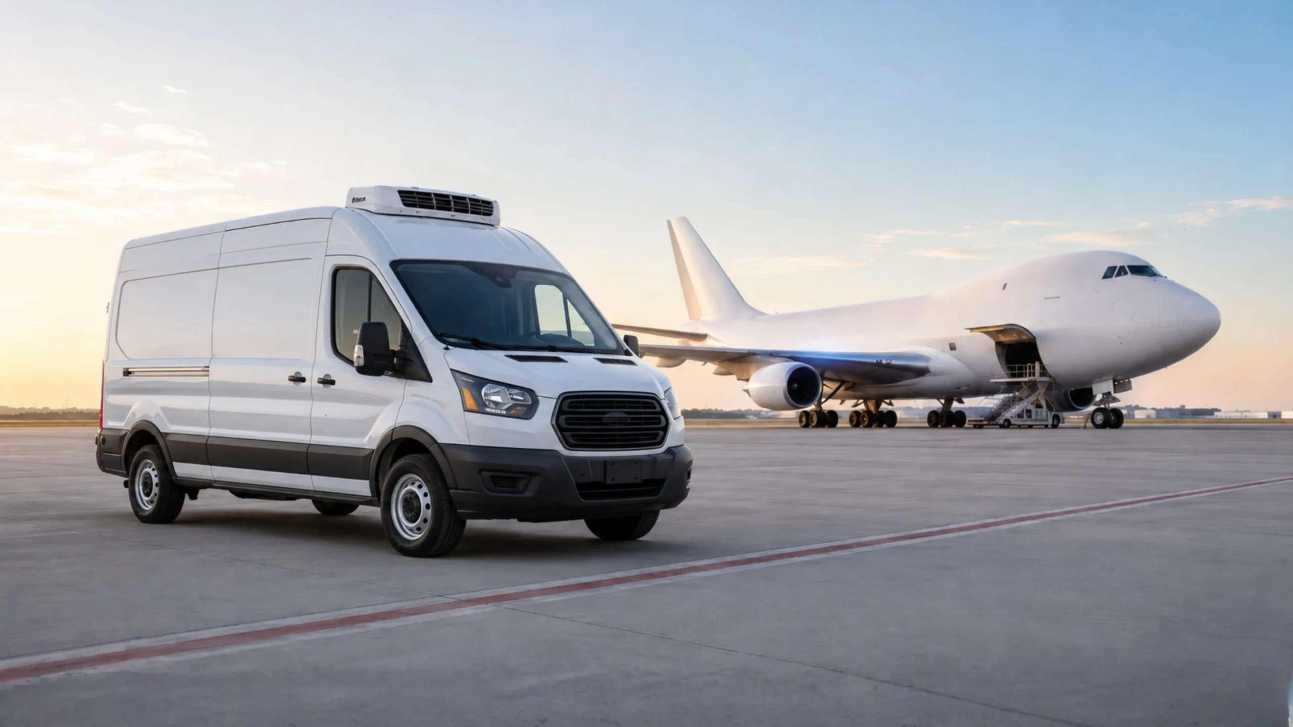 small truckload, air cargo, air freight, small reefer truck, reefer van, refrigerated box truck, refrigerated straight truck, small truck load, reefer truck, expedited freight
