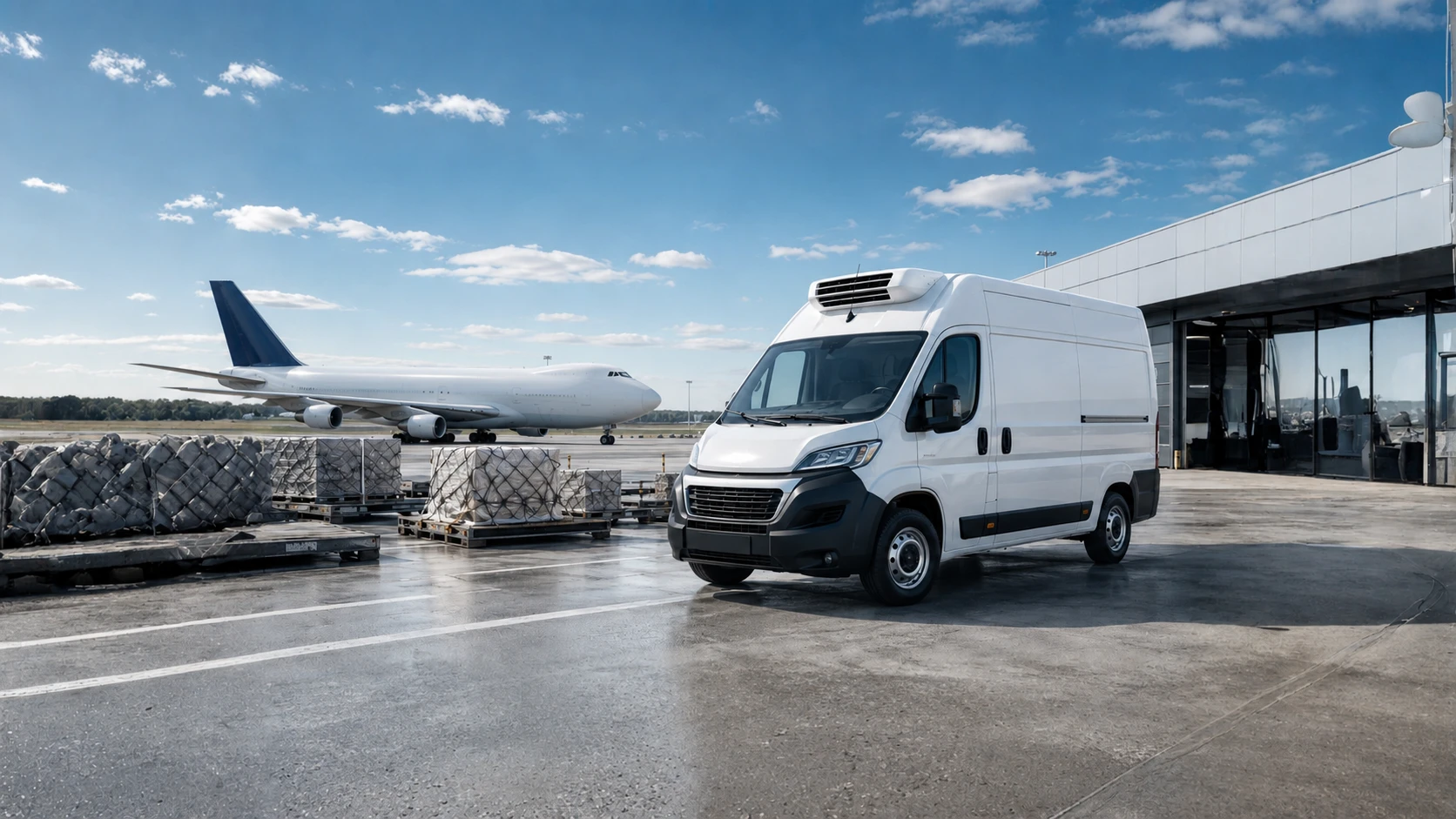 air freight, small truckload, airport pickup, freight forwarding, freight forwarder, cargo van, reefer van, refrigerated freight, refrigerated box truck